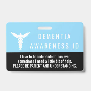 認知症 Awareness ID 患者用PVCバッジ バッジ