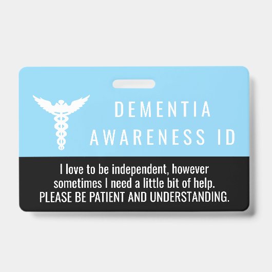 認知症 Awareness ID 患者用PVCバッジ バッジ (正面)