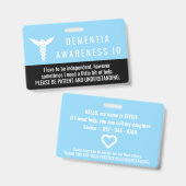 認知症 Awareness ID 患者用PVCバッジ バッジ (正面＆裏面)
