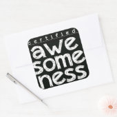 認証された素晴らしい スクエアシール (封筒)