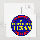 認証テキサン ポストカード (正面/裏面)