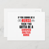 認証透析ナース 案内ポストカード (正面/裏面)