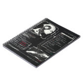 認識されない – テクノ-Brutalistストリートウェアデザイン ノートブック (左側)