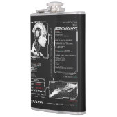 認識されない – テクノ-Brutalistストリートウェアデザイン フラスク (左)