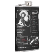 認識されない – テクノ-Brutalistストリートウェアデザイン フラスク (右)