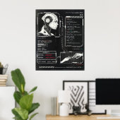 認識されない – テクノ-Brutalistストリートウェアデザイン ポスター (ホームオフィス)