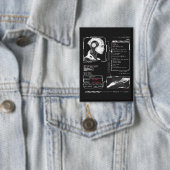 認識されない – テクノ-Brutalistストリートウェアデザイン 缶バッジ (インサイチュ)