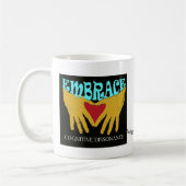 認識のな不調和の冥想的なうつわ コーヒーマグカップ (左)