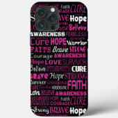 認識の言葉...乳がん Case-Mate iPhoneケース (裏面)