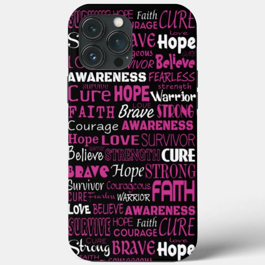 認識の言葉...乳がん Case-Mate iPhoneケース (裏面)