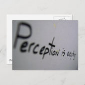 認識はすべてです ポストカード (正面/裏面)