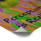 認識は現実のポスターアイリスです ポスター (角)