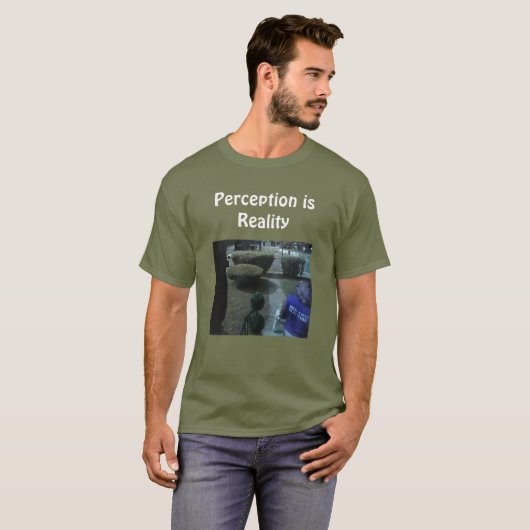 認識は現実 Tシャツ (正面フル)