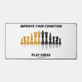 認識チェス遊アドバイスのチェスセットを改善する デスクマット (正面)