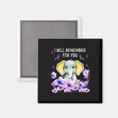 認識度かわいい象あなたのために思い出す1 マグネット (正面/裏面)