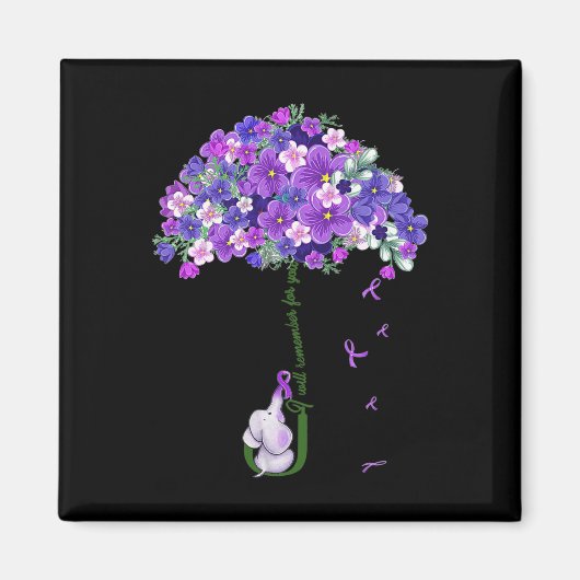 認識度かわいい象あなたのために思い出す マグネット (正面)