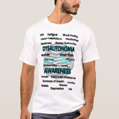 認識度か徴候… Dysautonomia Tシャツ (正面)