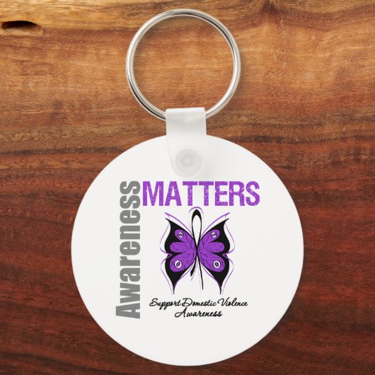 認識度が家庭内暴力に関する問題 キーホルダー (正面)