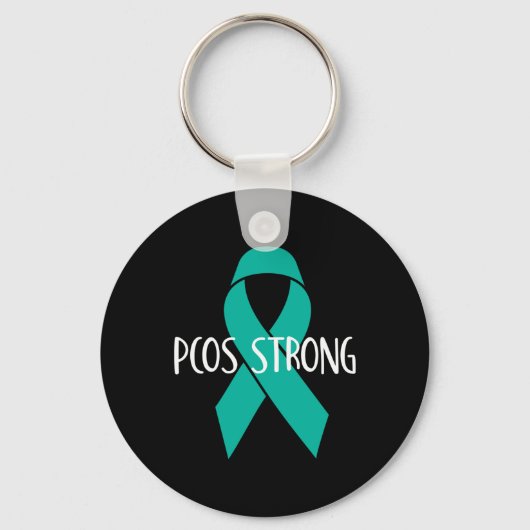 認識度とサポートのためのPcosギフト – Pcos Strong キーホルダー (正面)