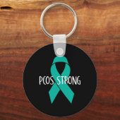 認識度とサポートのためのPcosギフト – Pcos Strong キーホルダー (正面)