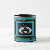 認識度のプロジェクトのロゴの芸術のマグ マグカップ (中央)