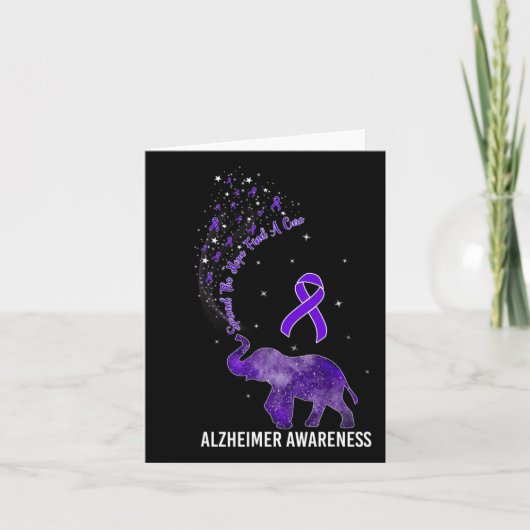 認識度は希望を広げてゾウを治療する カード (正面)