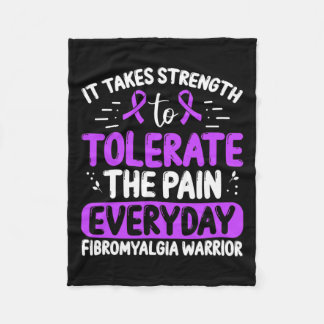 認識度は毎日の痛みを我慢する フリースブランケット