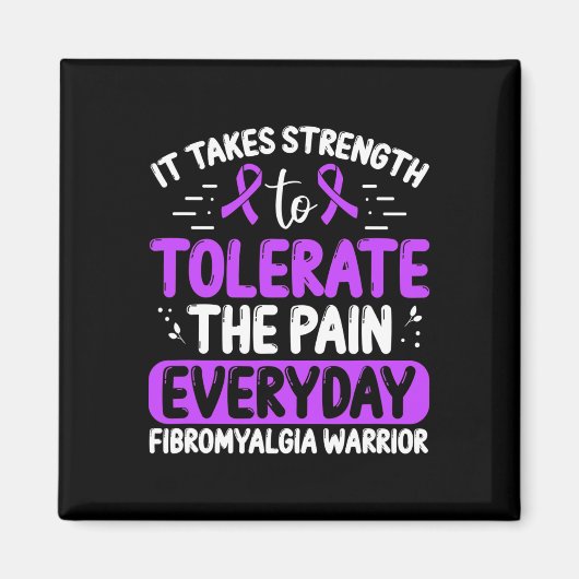 認識度は毎日の痛みを我慢する マグネット (正面)