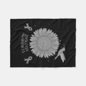 認識度ひまわりハミングバードギフト フリースブランケット (正面(横))