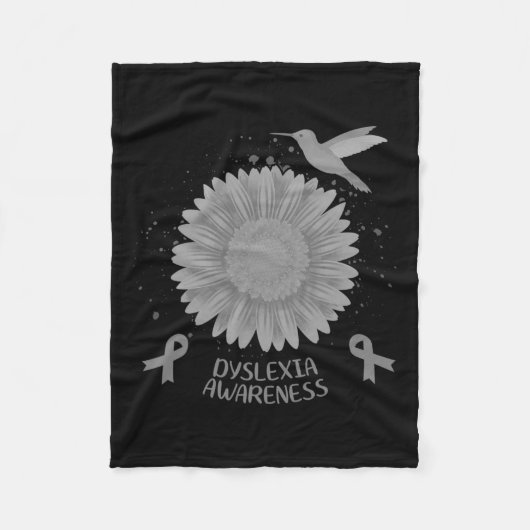 認識度ひまわりハミングバードギフト フリースブランケット (正面)