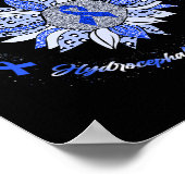 認識度ひまわりハミングバードリボン ポスター (角)