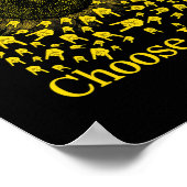 認識度ひまわり選択KindイエローリボンAsl ポスター (角)