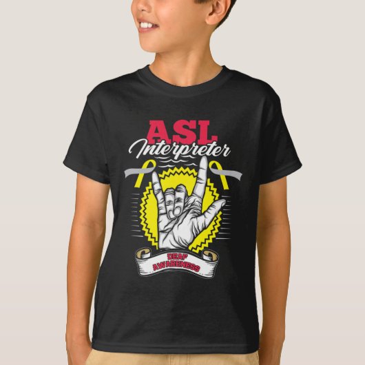 認識度アスルデアフネス難聴戦士 Tシャツ (正面)
