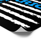 認識度アメリカ国旗 ポスター (角)