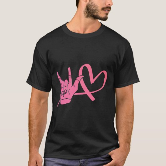 認識度サインランゲージラブアスル先生 Tシャツ (正面)