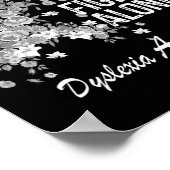 認識度シャツグレーフラワーリボン認識度 ポスター (角)