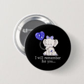 認識度ゾウ1 缶バッジ (正面&裏面)