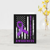 認識度デイアメリカ国旗のオーバードーズ認識度 カード (黄色い花)