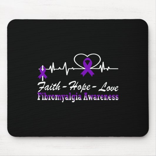 認識度ハートビートクリスチャンクロス マウスパッド (正面)