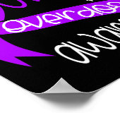 認識度パープルリボン薬物中毒2 ポスター (角)