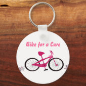 認識度ピンク自転車 キーホルダー (正面)