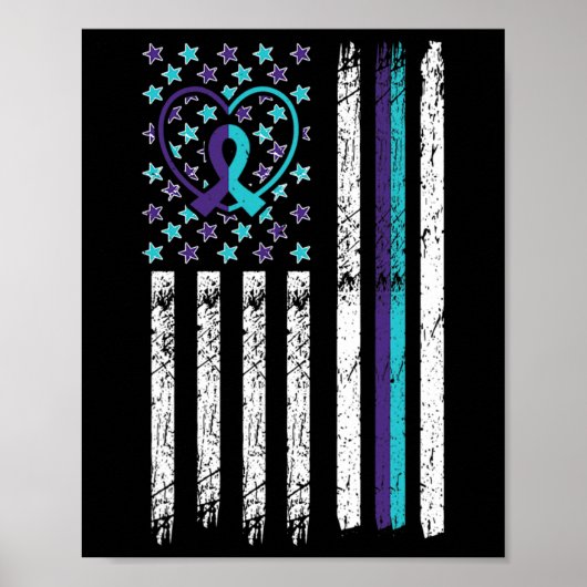 認識度フラグ不安メンタルヘルスセラピスト ポスター (正面)