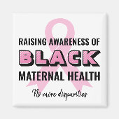 認識度ブラックの母体衛生 マグネット (正面)