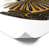 認識度マインズアイ感動的ワードアート ポスター (角)