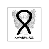 認識度リボンエンジェルアートカスタムインクスタンプ ラバースタンプ (インプリント)