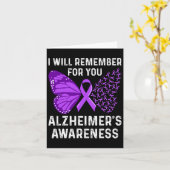 認識度リボンパープル蝶 カード (黄色い花)