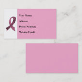 認識度リボン任意のカラーミックスと一致 名刺 (正面/裏面)