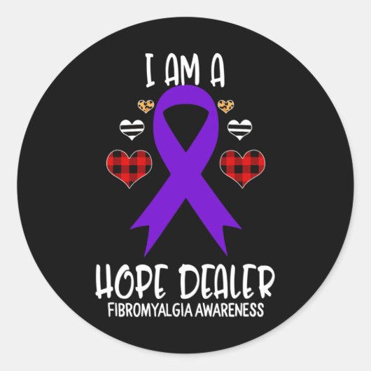 認識度リボン私は希望のディーラーLeopard Chr ラウンドシール (正面)