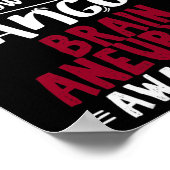 認識度リボン脳動脈瘤 ポスター (角)