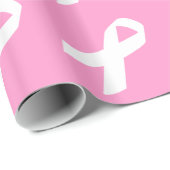 認識度リボン（ピンク） ラッピングペーパー (ロールコーナー)